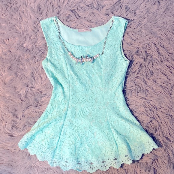 Size M Papaya Lace Top (2 for $15) - Picture 1 of 3